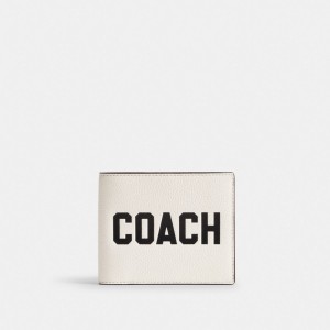 Coach 3 In 1 Wallet With Graphic Polished Pebble Leather Men Billfolds Multicolor | UAE_CH88570