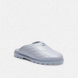 Coach Alyssa Clog With Quilting Women Loafers Grey Blue | UAE_CH64734