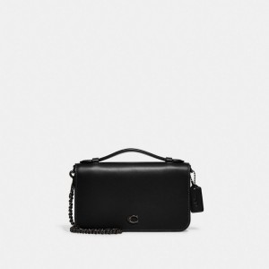 Coach Bea Pewter Women Crossbody Bags Black | UAE_CH87714