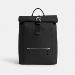 Coach Beck Roll Top Men Backpacks Black | UAE_CH92276