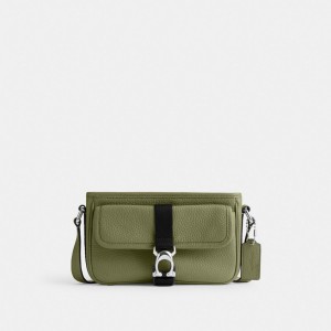 Coach Beck Slim Moss Men Crossbody Bags Olive | UAE_CH83933