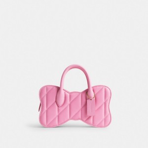 Coach Bow With Quilting B4 Women Crossbody Bags Pink | UAE_CH78433
