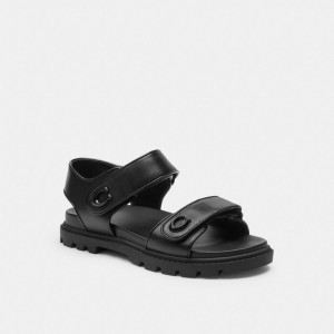 Coach Brynn Women Sandals Black | UAE_CH73965