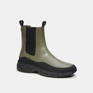 Coach C301 Hybrid Men Boots Green | UAE_CH61133