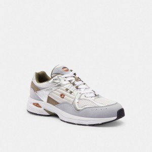 Coach C301 Optic Men Sneakers White / Grey | UAE_CH63571