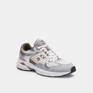 Coach C301 Optic Women Sneakers White / Grey | UAE_CH77040