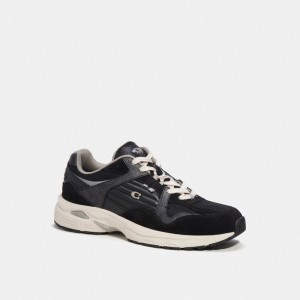 Coach C301 With Signature Men Sneakers Grey / Black | UAE_CH92004