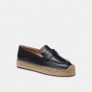 Coach Camilla Women Espadrille Black | UAE_CH83269