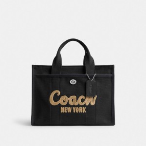 Coach Cargo Women Tote Bag Black | UAE_CH81333