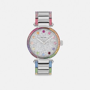 Coach Cary 34 Mm Stainless Steel Women Watches Grey | UAE_CH38437