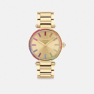 Coach Cary 34 Mm Women Watches Gold | UAE_CH36677