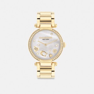 Coach Cary 34 Mm Women Watches Gold | UAE_CH61472