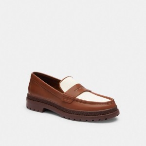 Coach Cooper Men Loafers Brown | UAE_CH83467