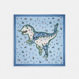 Coach Floral Print Rexy Silk Square Women Scarf Multicolor | UAE_CH59055