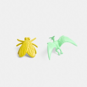 Coach Fly Dinosaur Mismatch Brooch Setcolor Women Necklace Multicolor | UAE_CH36883