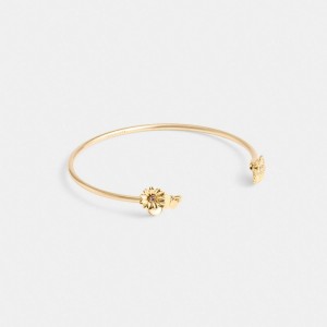 Coach Garden Charms Cuff Women Bracelets Gold | UAE_CH87721