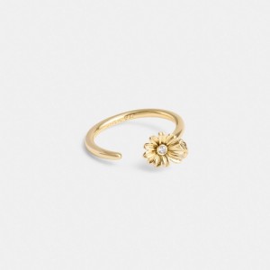 Coach Garden Flower Women Ring Gold | UAE_CH55448