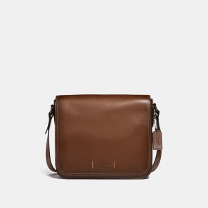 Coach Gotham 27 Copper Men Messenger Bags Black | UAE_CH49863