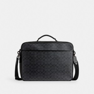 Coach Gotham Convertible In Signature Men Briefcase Grey | UAE_CH84698