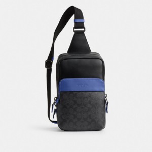 Coach Gotham Pack In Signature Men Crossbody Bags Grey | UAE_CH34670