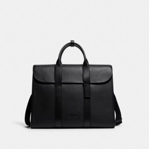 Coach Gotham Portfolio Copper Men Briefcase Black | UAE_CH31951