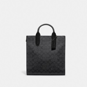 Coach Gotham Tall 24 In Signature Women Tote Bag Grey | UAE_CH87792