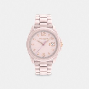 Coach Greyson 36 Mm Blush Women Watches Pink | UAE_CH23253