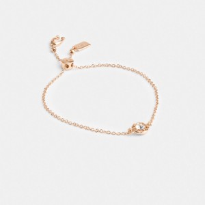 Coach Halo Tea Slider Women Bracelets Rose Gold | UAE_CH44763
