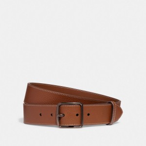Coach Harness Buckle Belt 38 Mm Men Belts Brown | UAE_CH94589