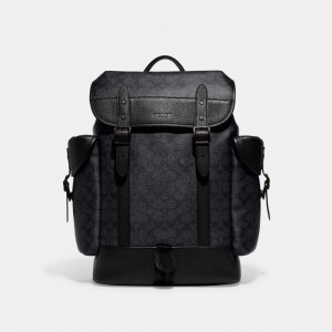Coach Hitch In Signature Men Backpacks Grey | UAE_CH40836