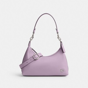 Coach Juliet Women Shoulder Bags Silver / Purple | UAE_CH16791