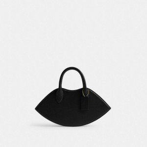 Coach Lip Brass Women Crossbody Bags Black | UAE_CH81582