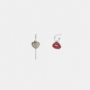Coach Lollipop And Lips Mismatch Women Earrings Multicolor | UAE_CH32268
