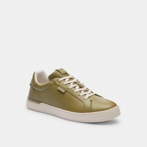 Coach Lowline Low Top Moss Men Sneakers Olive | UAE_CH44515