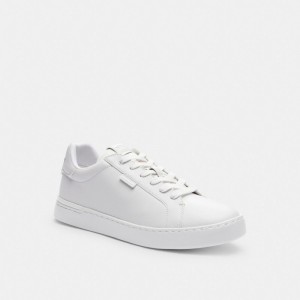 Coach Lowline Low Top Optic Men Sneakers White | UAE_CH91266