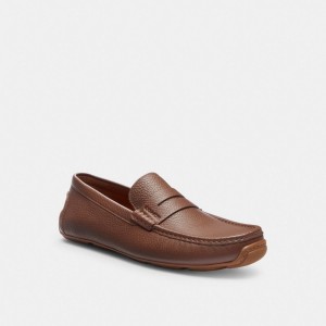 Coach Luca Men Drivers Shoes Brown | UAE_CH62875