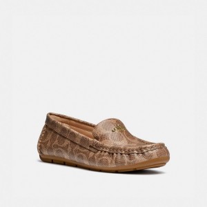 Coach Marley Driver Women Loafers Brown | UAE_CH25786