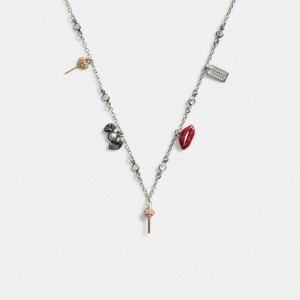 Coach Mini Candy Charm Women Necklace Silver | UAE_CH79029