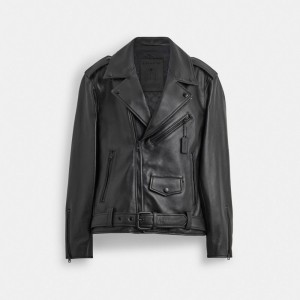 Coach Moto Men Jackets Black | UAE_CH85723