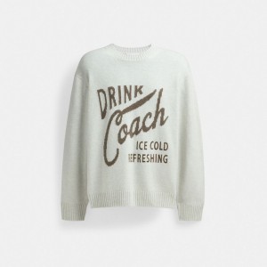 Coach Narrow Men Sweaters Blue | UAE_CH86385