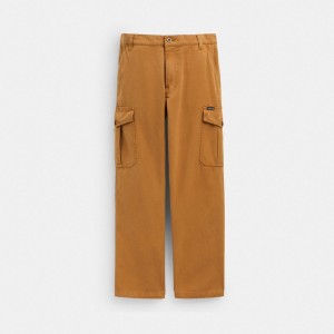Coach Regenerative Cotton Men Pants Brown | UAE_CH20498