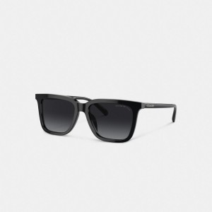 Coach Retro Square Men Sunglasses Black | UAE_CH45066
