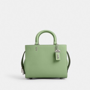Coach Rogue 25 Women Handbag Silver | UAE_CH35787