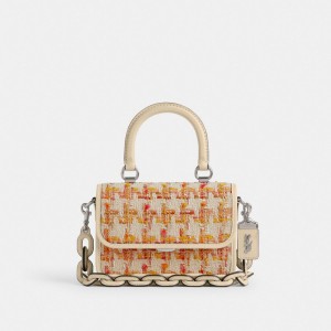 Coach Rogue Top Handle In Tweed Glovetanned Leather Women Handbag Multicolor | UAE_CH78636