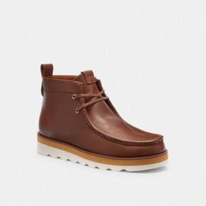 Coach Spencer Men Boots Brown | UAE_CH28653