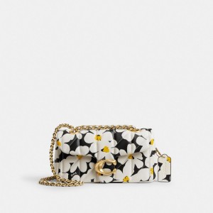 Coach Tabby 20 With Quilting And Floral Print Nappa Leather Women Shoulder Bags Multicolor | UAE_CH57057
