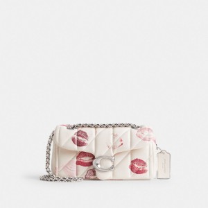 Coach Tabby 20 With Quilting And Lip Print Nappa Leather Women Shoulder Bags Multicolor | UAE_CH74251