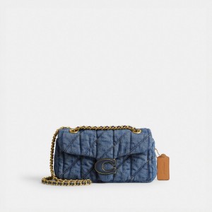 Coach Tabby 20 With Quilting Denim Women Shoulder Bags Blue / Indigo | UAE_CH38198