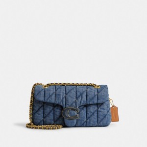 Coach Tabby 26 With Quilting Denim Women Shoulder Bags Blue / Indigo | UAE_CH32769