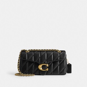Coach Tabby 26 With Quilting Nappa Leather Women Shoulder Bags Black | UAE_CH46102